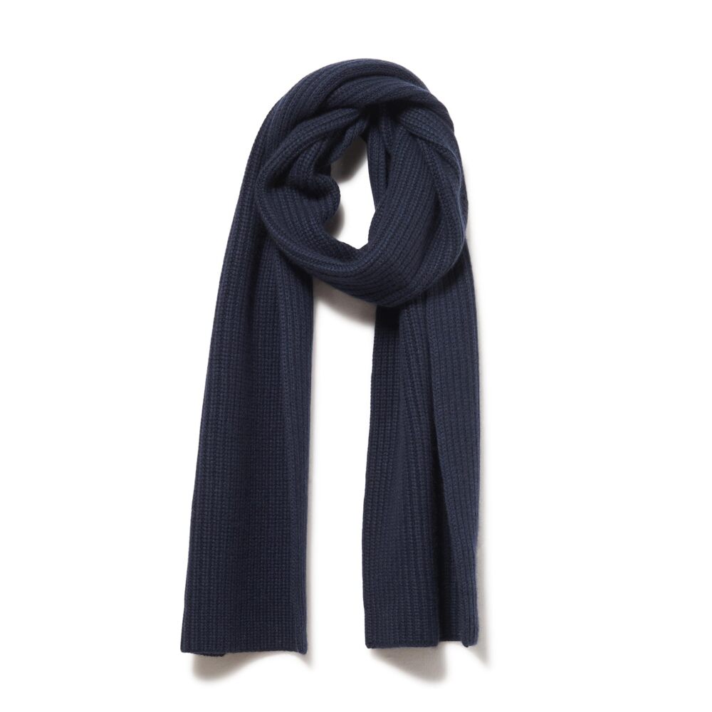 9607 Cashmere Blend Shaker Stitch Rib Knit Scarf,Coastal,OS